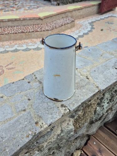 Pot lait émaillé - pot,