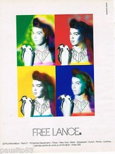 PUBLICITE ADVERTISING 055  1988  FREE LANCE  chaussures