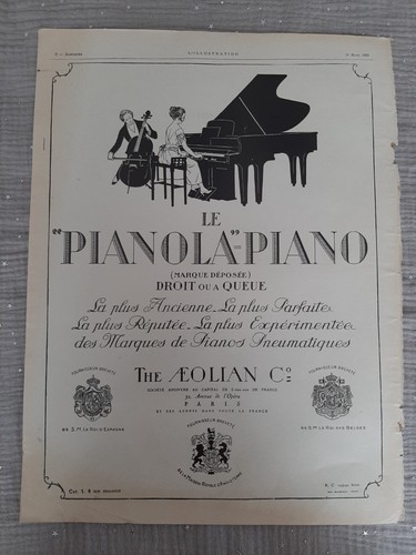 Pub presse ancienne piano - presse,