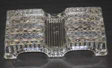 -ANCIEN PORTE CRAYONS en CRISTAL Marqué S.V. VALLERYSTHAL? déco BUREAU   D