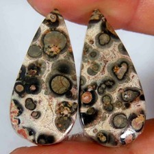 Paire de jaspe en peau de