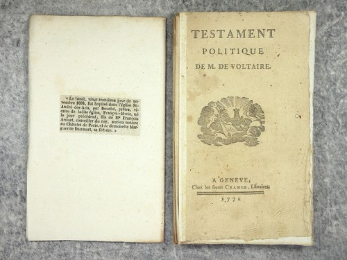 Testament politique de - testament,