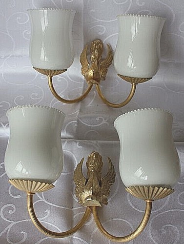 Appliques cygnes double - appliques,