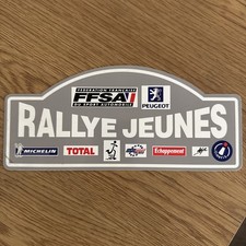 Plaque ffsa rallye jeunes - rallye,