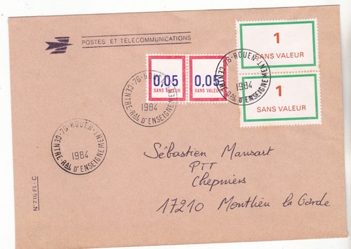 France timbres fictifs - , sur