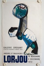 Affiche LORJOU 1972 Exposition