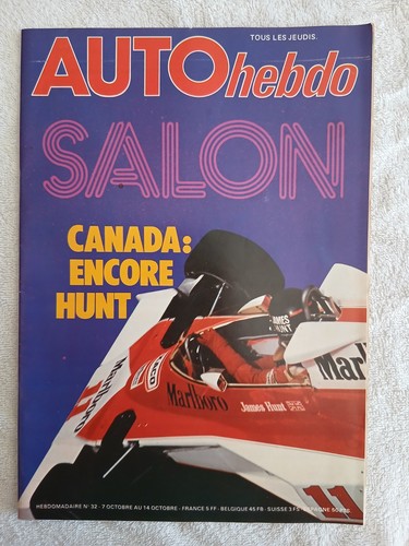 Auto hebdo 10 1976 gp - auto, 7/10/1976
