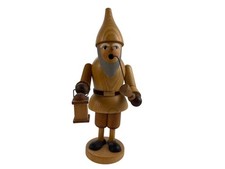 Figurine fumeur en bois 18 cm