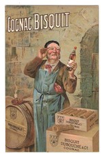Ancienne carte cognac Bisquit