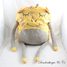 Peluche coussin girafe jaune