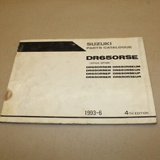 PARTS LIST SUZUKI DR 650 RSE