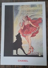 1998. RARE AFFICHE CHANEL. MANARA. PETIT CHAPERON ROUGE. TOUR EIFFEL. PARIS