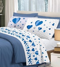 Parure de lit double 100 % coton « Montgolfière » de Delicate Thoughts