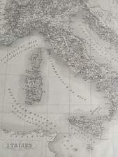 Antique Carte Italie Gravure