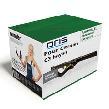 Attelage pour Citroen C3 hayon 07.2016 - à ce jour démontable sans outil Oris
