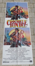 Ancienne affiche de cinéma crocodile Dundee