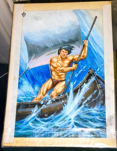 Rare gouache originale de - originale,