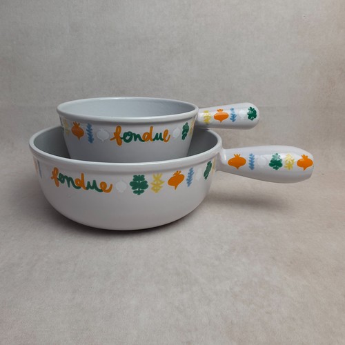 Creuset lot 2 caquelons - -,