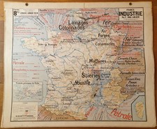 Carte Scolaire  HATIER-Vidal Lablache Cartonnée - FRANCE - 122x102 cm