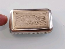 TABATIERE ARGENT ANCIENNE BOITE A PRISER ARGENT MASSIF PYROGENE POINCONS 51 GRs 