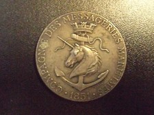 médaille Argent Messagerie Maritime Compagnie 1851 Marine  **L@@K**