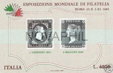 1985 Italie Paquet Penny Black