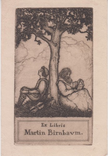 Libris martin birnbaum avec - ex-libris,