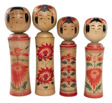 Set of 4 Vintage Traditional