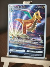 Carte POKEMON DRAGONITE (DRACOLOSSE) brillante et texturée FANART