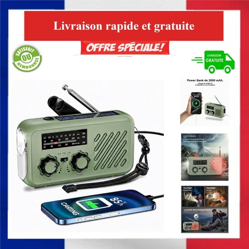 Radio portable urgence fm - radio,