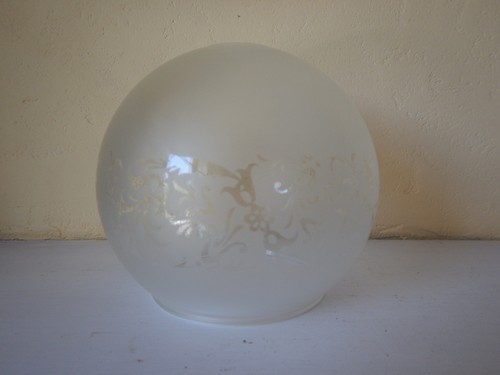 Globe verre serigraphié - en,