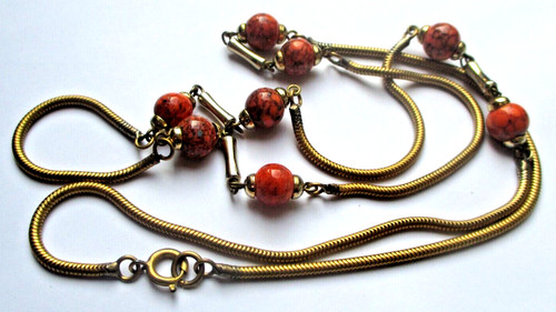 Ancien collier chaine serpent