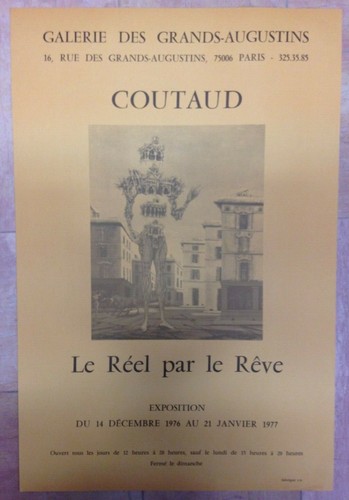 Coutaud 1977 affiche originale - affiche,