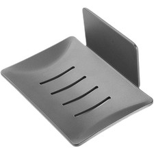 Porte-savon gris mural espace