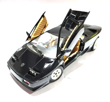 ✅Voiture 1/18 Lamborghini Diablo Noire Black Tonka Polistil 1:18 Model Die-cast