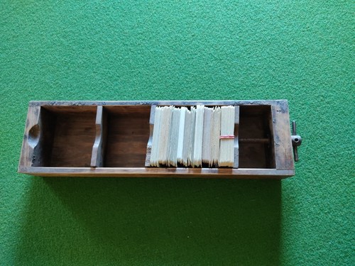 Ancienne boite bois presse - ancienne,