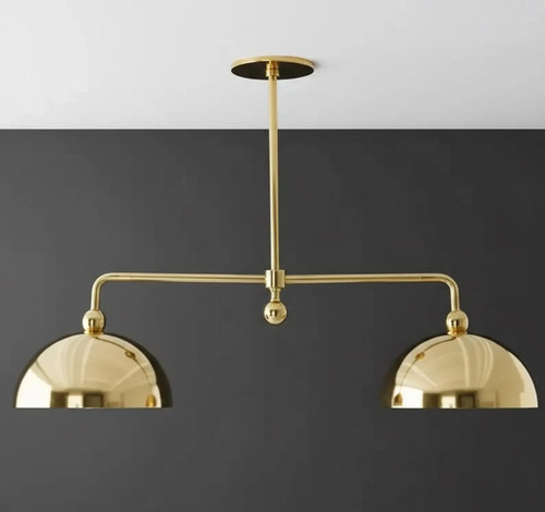 Lustre linéaire laiton - lustre, |