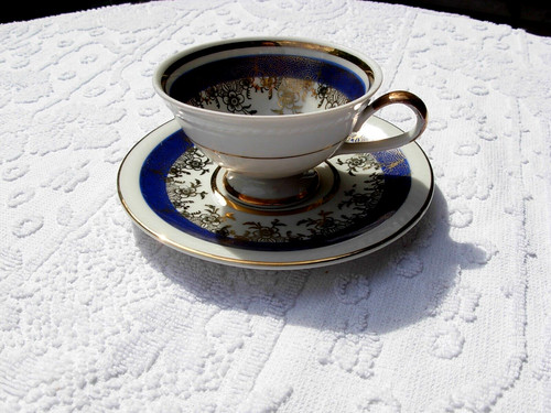 Tasse café bleue - à,