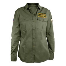 Chemise De Terrain Militaire Pour Femmes Des Green Bay Packers