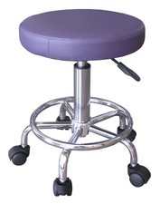 TABOURET A43P Violet A ROULETTES télescopique hauteur réglable