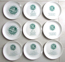 Ensemble de 9 assiettes plates