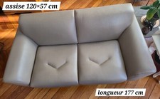 Canapé cuir 2 places Roche Bobois