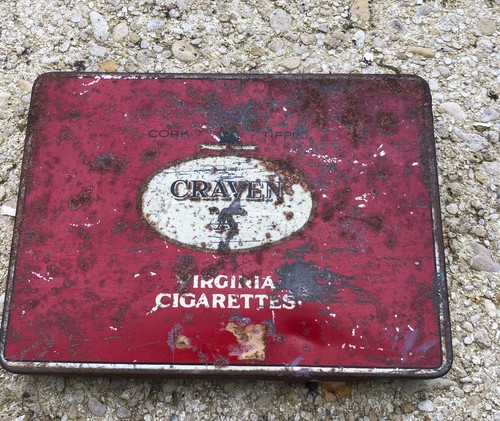 Boîte tôle cigarettes craven - boîte,