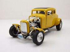 Ford Coupé 1932 Américain Graffiti Hot Rod Jaune Modèle 1:18 MotorMax