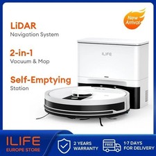ILIFE A12 Pro Robot Aspirateur LIDAR 3000Pa Auto-Vidage Mop Télécommande