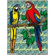Coloriage - Perroquets -