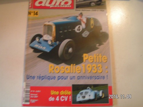 Auto passion n 14 - n°14, salmson