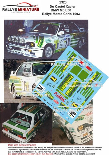 Decals ref 2320 bmw m3 - 2320,