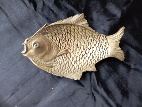 Cendrier poisson bronze vide - cendrier,