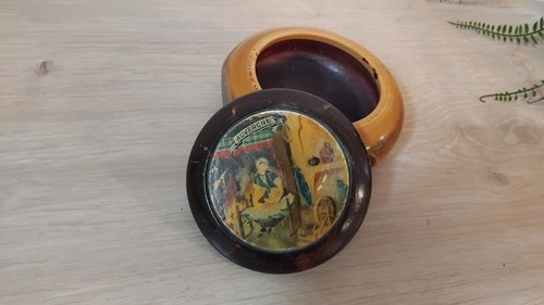 Boite bois vernie ancienne - boite,